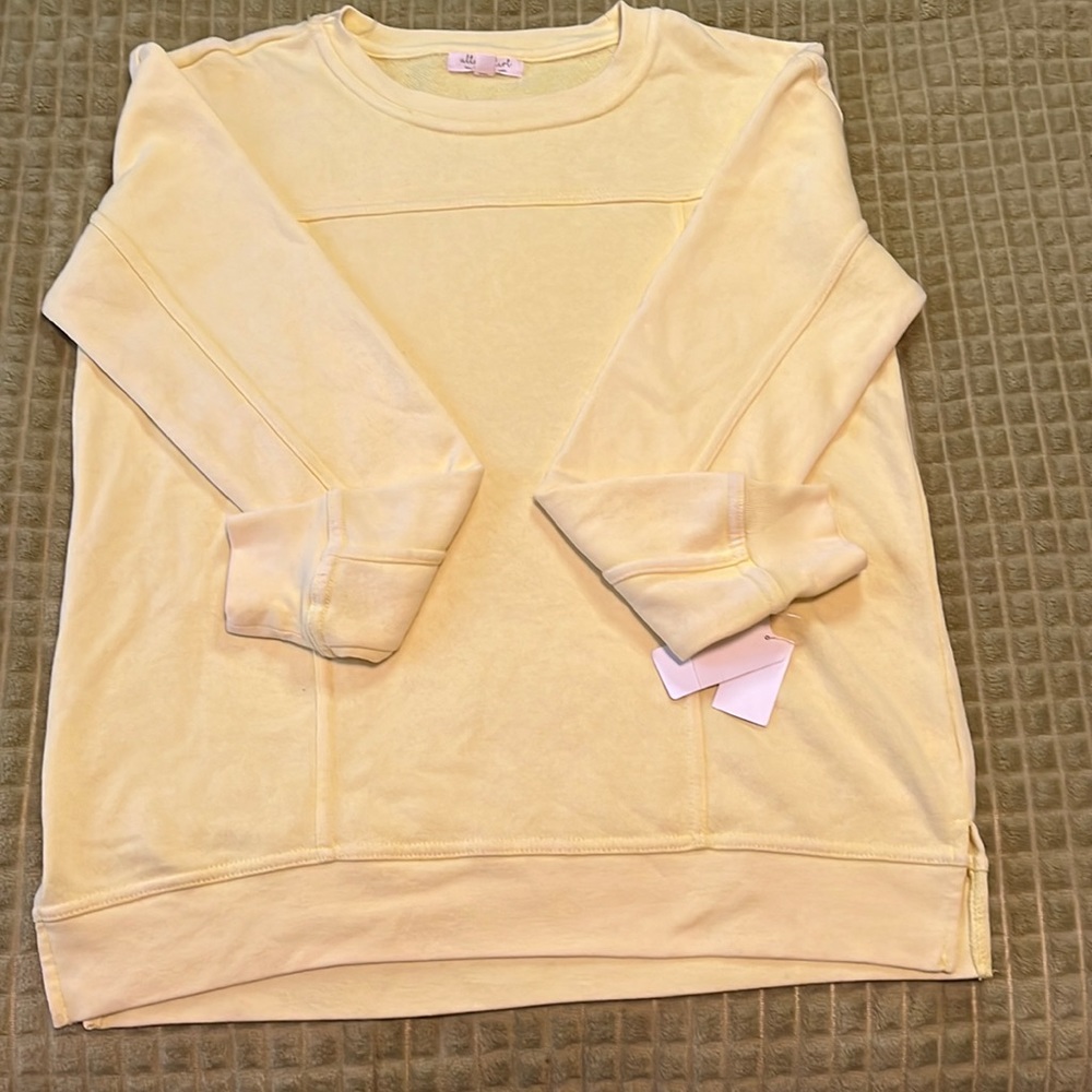 Size S-Meijer(Ultra Flirt) Highlighter Yellow sweater